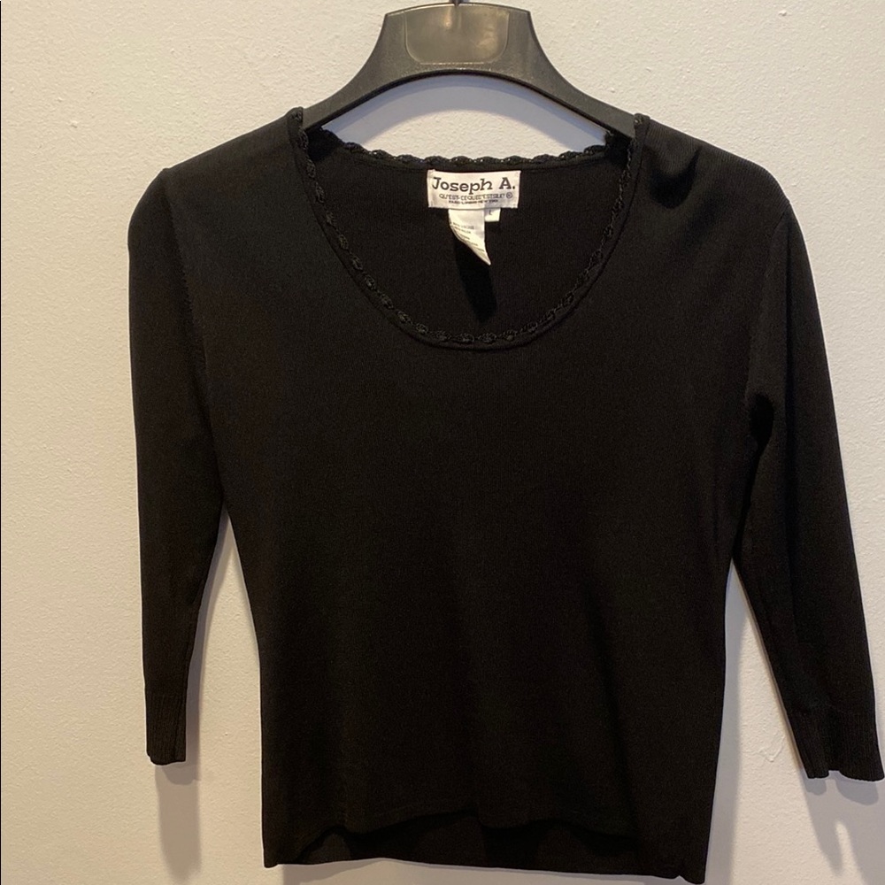 Joseph A.  Black Sweater Large